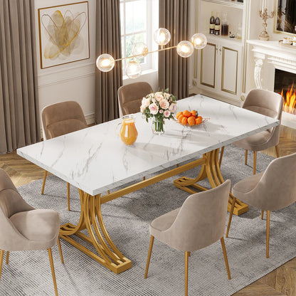 Luxe Marble Dining Table