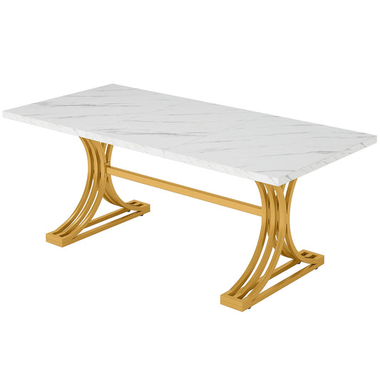 Luxe Marble Dining Table