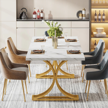 Luxe Marble Dining Table