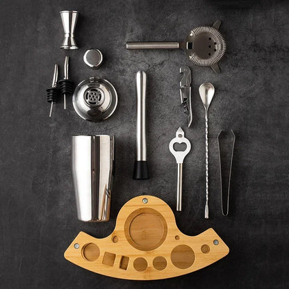 CrownHaus Bartender Kit – Stainless Steel Cocktail Shaker Set