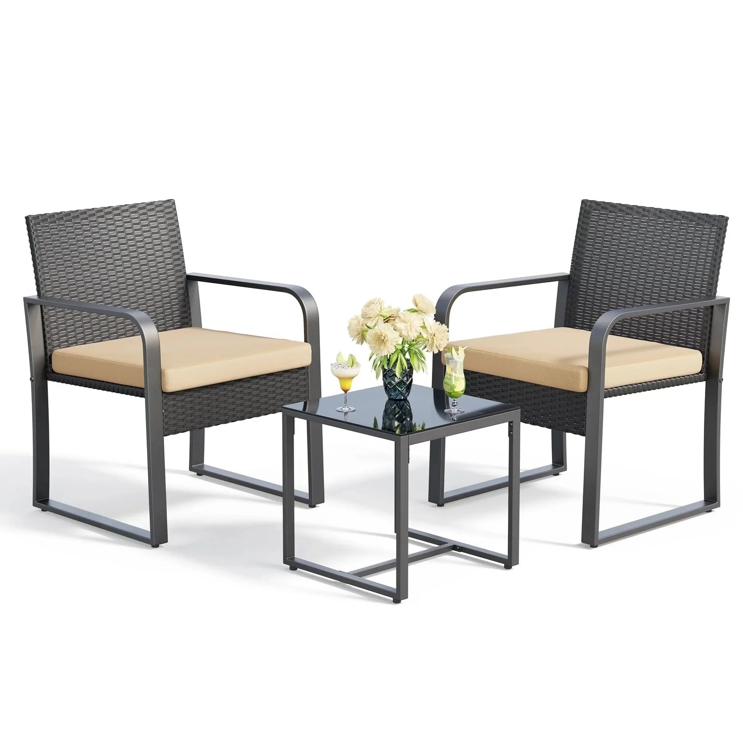 RattanEase 3-Piece Outdoor Set