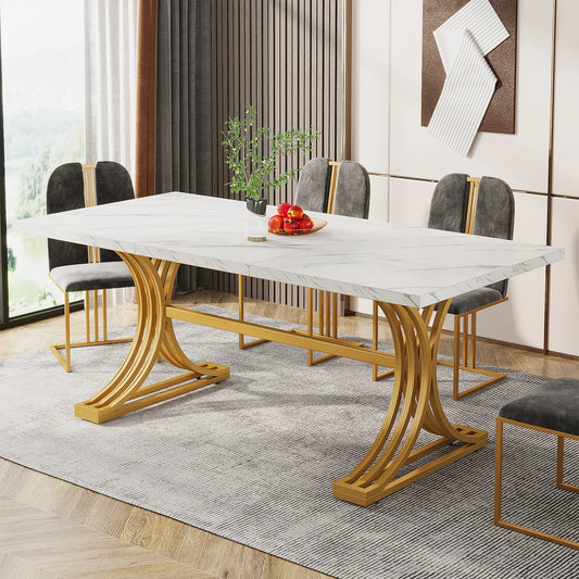 Luxe Marble Dining Table