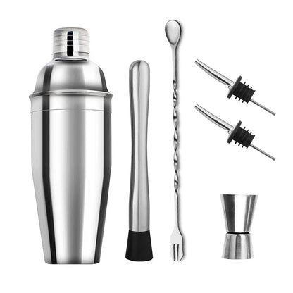 CrownHaus Bartender Kit – Stainless Steel Cocktail Shaker Set