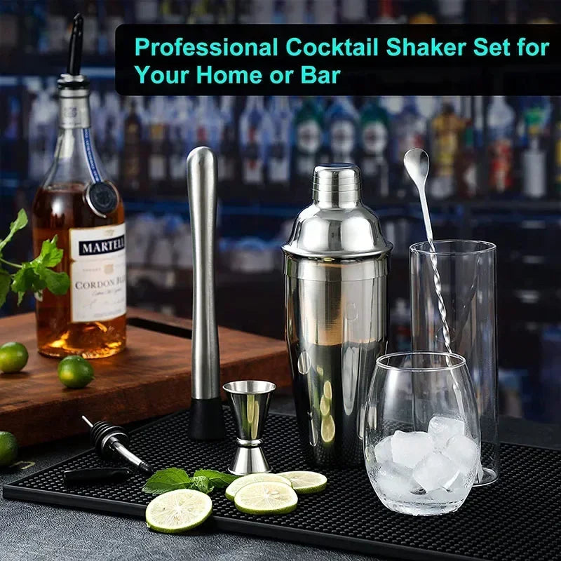 CrownHaus Bartender Kit – Stainless Steel Cocktail Shaker Set