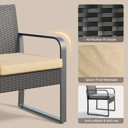 RattanEase 3-Piece Outdoor Set