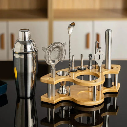 CrownHaus Bartender Kit – Stainless Steel Cocktail Shaker Set