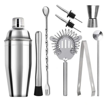 CrownHaus Bartender Kit – Stainless Steel Cocktail Shaker Set